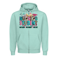 Seafoam nursing student Zipper Hoodie - Zillion Design Studio