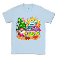 Dusty Blue summer vibes gnome tbw Classic Tee - texasbilliewilder