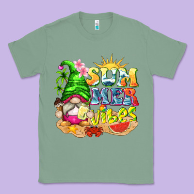 Summer Vibes Gnome Tbw Classic Tee Designed By Texasbilliewilder