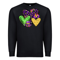 Black hearts mardi gras Premium Sweatshirt - JahusDesignShop
