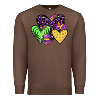 Chestnut hearts mardi gras Premium Sweatshirt - JahusDesignShop
