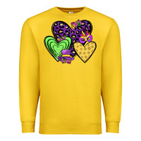 Lemon hearts mardi gras Premium Sweatshirt - JahusDesignShop
