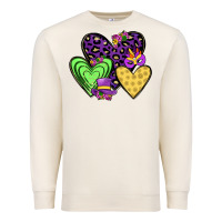 Sandshell hearts mardi gras Premium Sweatshirt - JahusDesignShop