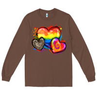 Chestnut pride hearts Long Sleeve Tee - Zillion Design Studio