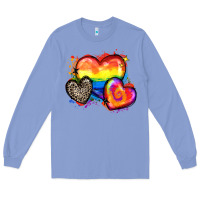 Colony Blue pride hearts Long Sleeve Tee - Zillion Design Studio