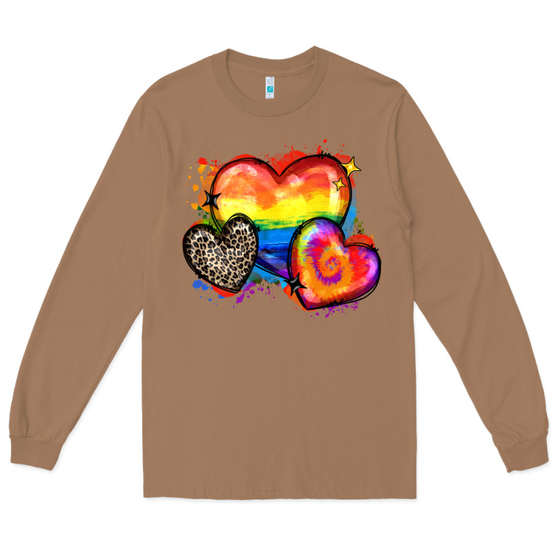 Pride Hearts Long Sleeve Tee by Zillion Design Studio | Teevron