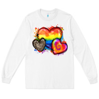White pride hearts Long Sleeve Tee - Zillion Design Studio