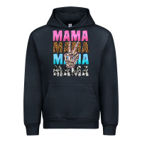 Navy mama skeleton peace leopard pattern Urban Hoodie - NancyCooperArtShop