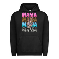 Pigment Black mama skeleton peace leopard pattern Urban Hoodie - NancyCooperArtShop