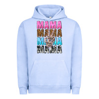 Pigment Grape Ice mama skeleton peace leopard pattern Urban Hoodie - NancyCooperArtShop