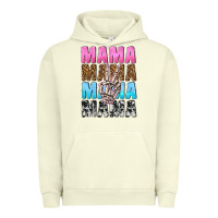 Pigment Pistachio mama skeleton peace leopard pattern Urban Hoodie - NancyCooperArtShop