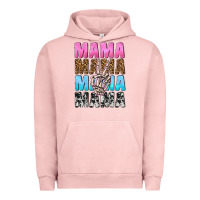 Pigment Salmon mama skeleton peace leopard pattern Urban Hoodie - NancyCooperArtShop