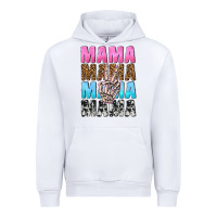 White mama skeleton peace leopard pattern Urban Hoodie - NancyCooperArtShop