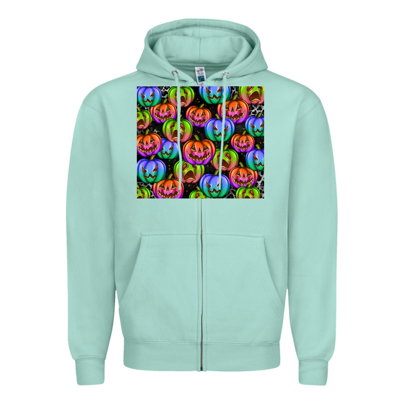 Halloween Pumpkins Zipper Hoodie by texasbilliewilder | Teevron
