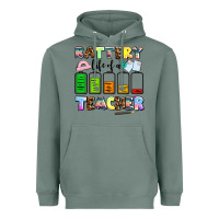 Sage battery life of a teacher Heavyweight Hoodie - AdoDesignShop