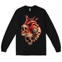 Black Heart Skulls Long Sleeve Tee - RanaPortraitStore