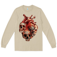 Mushroom Heart Skulls Long Sleeve Tee - RanaPortraitStore