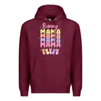 Burgundy bunny mama Premium Hoodie - MaliasSmallBusiness