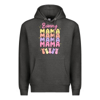 Charcoal Heather bunny mama Premium Hoodie - MaliasSmallBusiness