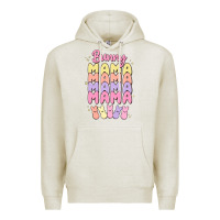 Oatmeal Heather bunny mama Premium Hoodie - MaliasSmallBusiness