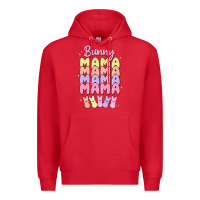 Red bunny mama Premium Hoodie - MaliasSmallBusiness