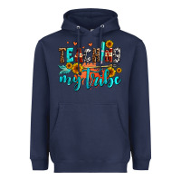 Navy teaching my tribe Heavyweight Hoodie - AdoDesignShop