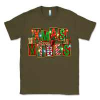 Army Green Christmas xmas vibes Classic Tee - FaDigitalArtStudio