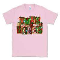 Bubblegum Pink Christmas xmas vibes Classic Tee - FaDigitalArtStudio