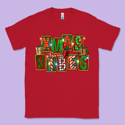 Christmas Xmas Vibes Classic Tee Designed By Fadigitalartstudio