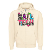 Sandshell nail tech Zipper Hoodie - Zillion Design Studio