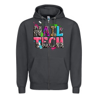 Smoke nail tech Zipper Hoodie - Zillion Design Studio