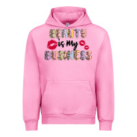 Fuchsia Pink beauty is my business Urban Hoodie - MaliasSmallBusiness