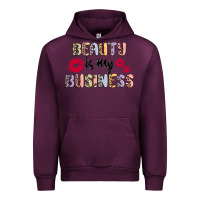 Mauve Wine beauty is my business Urban Hoodie - MaliasSmallBusiness