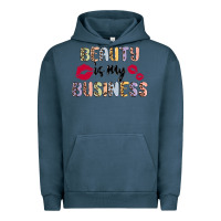 Pigment Midnight Navy beauty is my business Urban Hoodie - MaliasSmallBusiness