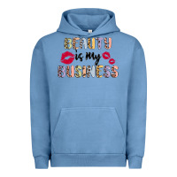 Pigment Pebble Blue beauty is my business Urban Hoodie - MaliasSmallBusiness