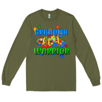 Army Green grandma of a warrior Long Sleeve Tee - Zillion Design Studio
