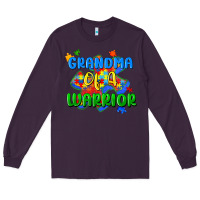 Plum grandma of a warrior Long Sleeve Tee - Zillion Design Studio
