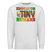 Oatmeal Heather educator of tiny humans Premium Sweatshirt - BundleAndBundleShop