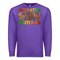 Purple educator of tiny humans Premium Sweatshirt - BundleAndBundleShop