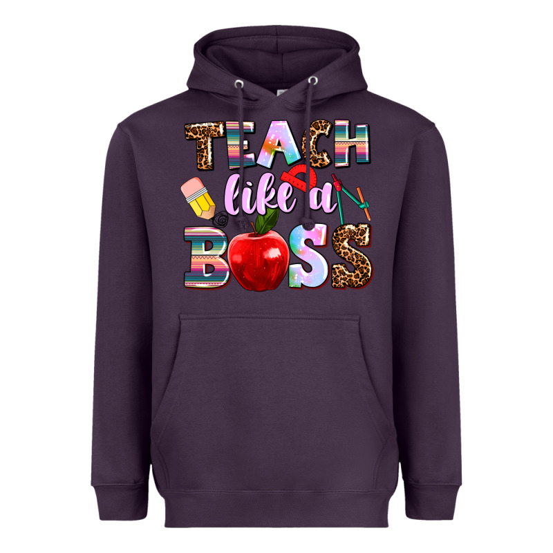 Teach Like A Boss Heavyweight Hoodie by AdoDesignShop | Teevron