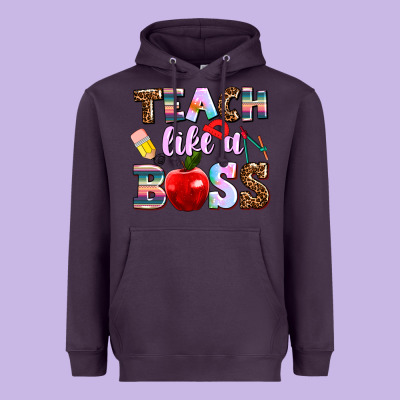 Teach Like A Boss Heavyweight Hoodie Designed By Adodesignshop