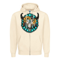 Sandshell gamestone with bull skull Zipper Hoodie - RanaPortraitStore