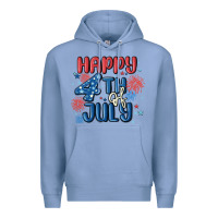 Colony Blue happy 4th of july Premium Hoodie - MaliasSmallBusiness