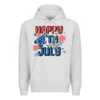 Dove Grey happy 4th of july Premium Hoodie - MaliasSmallBusiness