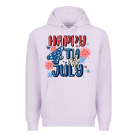 Lilac happy 4th of july Premium Hoodie - MaliasSmallBusiness