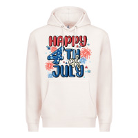 Pale Pink happy 4th of july Premium Hoodie - MaliasSmallBusiness