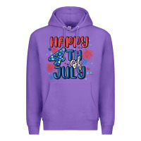 Purple happy 4th of july Premium Hoodie - MaliasSmallBusiness