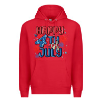 Red happy 4th of july Premium Hoodie - MaliasSmallBusiness