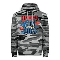 Slate Camo happy 4th of july Premium Hoodie - MaliasSmallBusiness