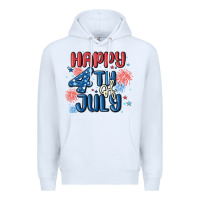 White happy 4th of july Premium Hoodie - MaliasSmallBusiness